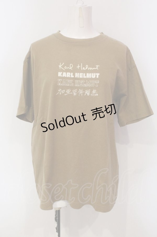 画像1: Karl Helmut / ロゴptTシャツ M イエローブラウン O-25-05-31-030-EL-TO-OW-ZI (1)