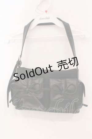 画像: melume / リボンショルダーバッグ  クロ O-25-06-03-033-LO-BG-OW-OS