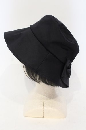 画像: melume / makiコラボリボンバケットハット 57.5ｃｍ クロ O-25-06-03-046-LO-AC-OW-OS