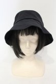 画像2: melume / makiコラボリボンバケットハット 57.5ｃｍ クロ O-25-06-03-046-LO-AC-OW-OS (2)