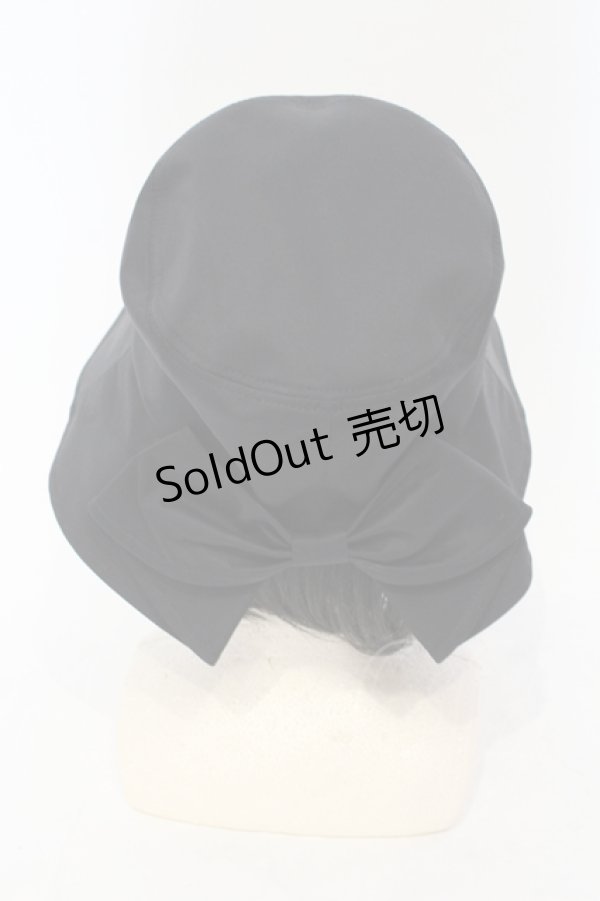 画像3: melume / makiコラボリボンバケットハット 57.5ｃｍ クロ O-25-06-03-046-LO-AC-OW-OS (3)