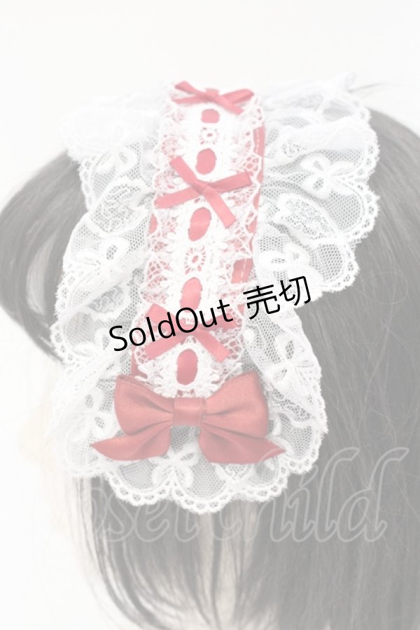 画像3: To Alice / クリップヘッドドレス  アカ O-25-06-03-049-LO-AC-OW-ZT208-F001 (3)