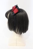 画像3: Amavel / おもひでの玩具箱和風リボンカチューシャ  クロ×ワイン O-25-06-03-051-CA-AC-IG-OS (3)