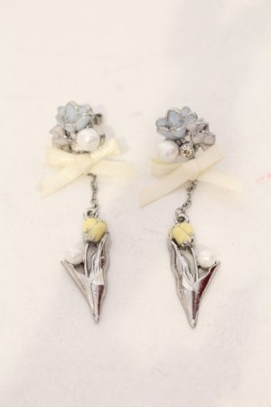 画像: axes femme / チューリップリボンピアス  シルバー O-25-06-03-057-AX-AC-OW-OS