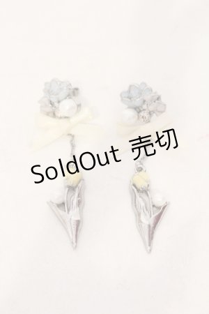 画像: axes femme / チューリップリボンピアス  シルバー O-25-06-03-057-AX-AC-OW-ZT208