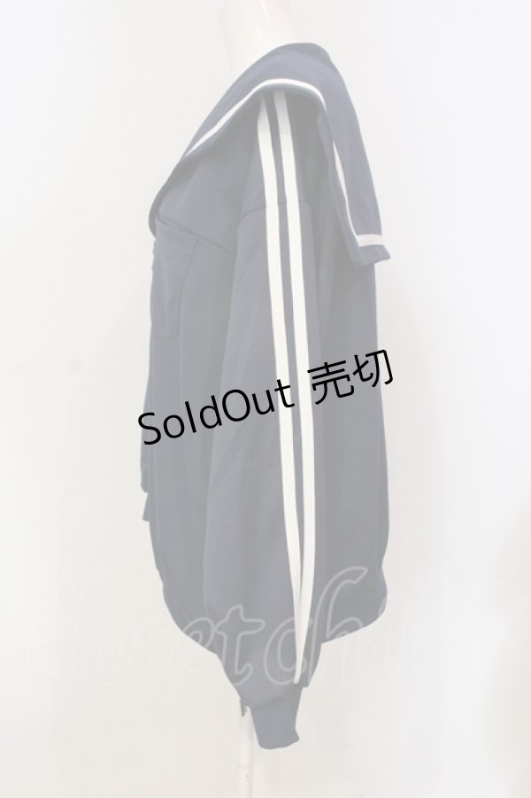画像2: Candy Stripper / SAILOR JERSEY ブルゾン  ネイビー O-25-06-03-001-PU-JA-OW-OS (2)