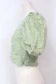 画像2: Candy Stripper / INY FLOWER PUFF SLEEVE トップス  グリーン O-25-06-03-009-PU-TO-OW-OS (2)