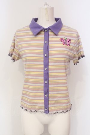 画像: Candy Stripper / バタフライワッペントップス  ピンク系 O-25-06-03-010-PU-TO-OW-OS