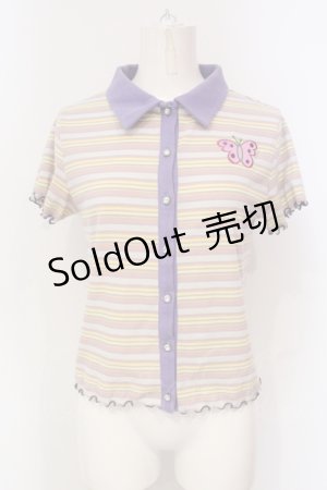 画像: Candy Stripper / バタフライワッペントップス  ピンク系 O-25-06-03-010-PU-TO-OW-OS