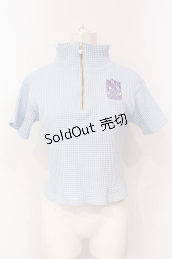 画像1: Candy Stripper / CANDY FLOWER WAFFLE   サックス O-25-06-03-011-PU-TO-OW-OS (1)