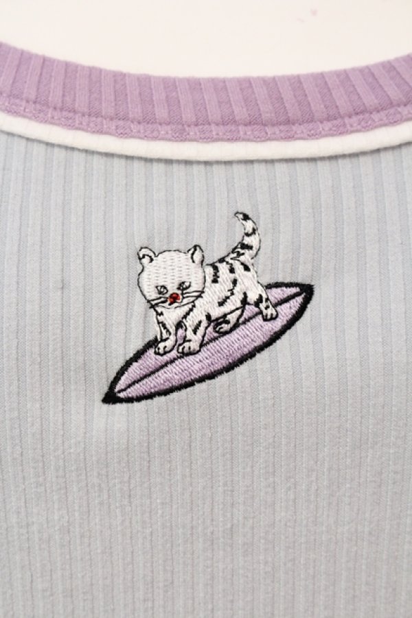 画像2: Candy Stripper / WIMP SURF RIDER キャミソール  ライトブルー O-25-06-03-015-PU-TO-OW-OS (2)
