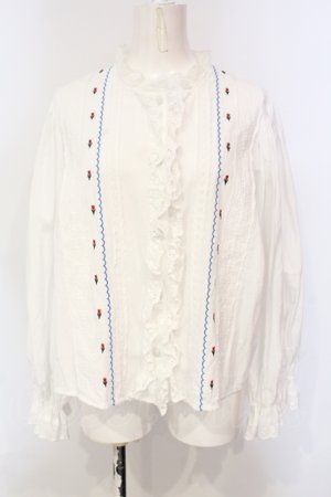 画像: Candy Stripper / TINY TULIP COTTON BLOUSE　ブラウス  ホワイト O-25-06-03-016-PU-BL-OW-OS