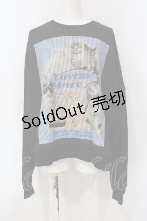 画像: Candy Stripper / LOVE ME MORE WAFFLE   ブラック O-25-06-03-003-PU-TO-OW-OS