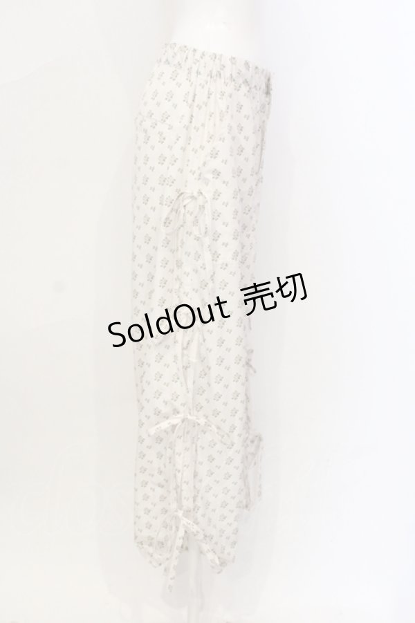 画像2: Candy Stripper / TINY ROSE ARMY パンツ  アイボリー O-25-06-03-021-PU-PA-OW-OS (2)