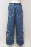 画像3: Candy Stripper / BE MY FLOWER DENIM パンツ  ブルー O-25-06-03-022-PU-PA-OW-OS (3)