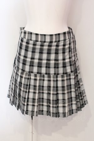 画像: Candy Stripper / CHECK PLEATS MINI SKIRT S グレー O-25-06-03-024-PU-SK-OW-OS