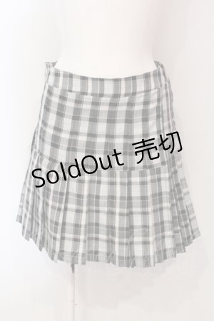 画像: Candy Stripper / CHECK PLEATS MINI SKIRT S グレー O-25-06-03-024-PU-SK-OW-OS
