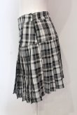 画像2: Candy Stripper / CHECK PLEATS MINI SKIRT S グレー O-25-06-03-024-PU-SK-OW-OS (2)