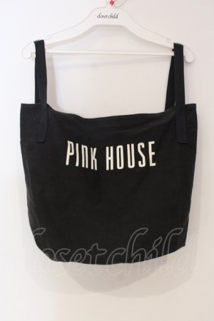 画像: PINK HOUSE / ロゴ丸型バッグ  クロ O-25-06-03-027-LO-BG-IG-OS