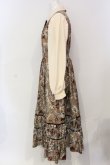 画像3: axes femme / クラシカルフラワーワンピース/ミュルーズ染織美術館コラボ F ブラウン O-25-06-07-047-AX-OP-IG-ZT145 (3)
