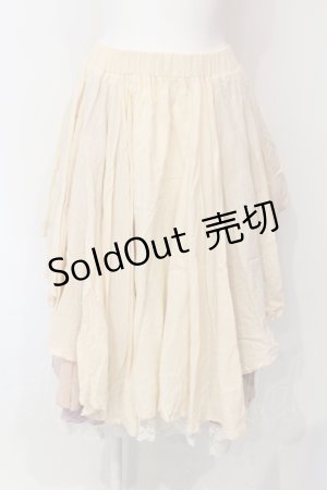 画像: Favorite / オーロラドレープスカート M-L ラベンダーｘベージュｘピンク O-25-06-07-051-LO-SK-YM-ZT095