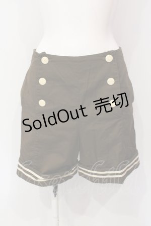 画像: metamorphose / セーラーパンツ（ショート）（バーバリー）  ブラウン O-25-06-07-006-ME-PA-IG-OS