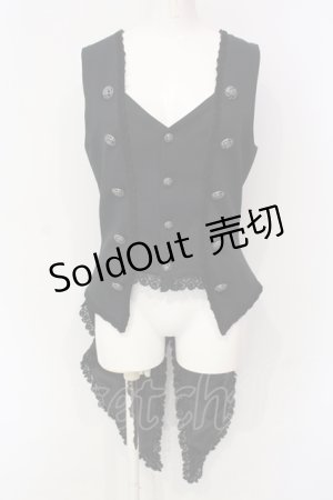 画像: ALICE and the PIRATES / シルベスターベスト メンズ ブラック O-25-06-07-062-PA-JA-IG-OS