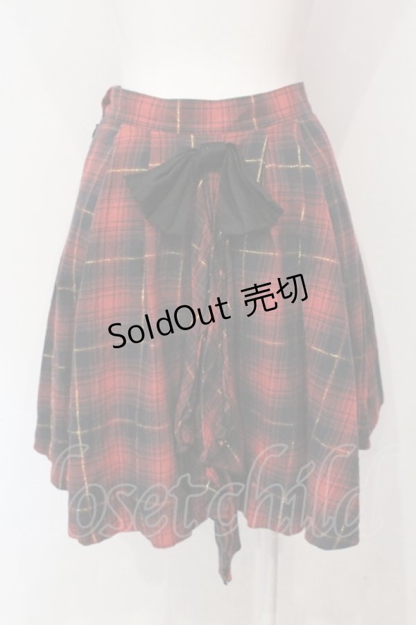 画像3: PEACE NOW / アシンメトリーティアードスカート M レッド×ブラック O-25-06-07-071-PU-SK-IG-ZS (3)