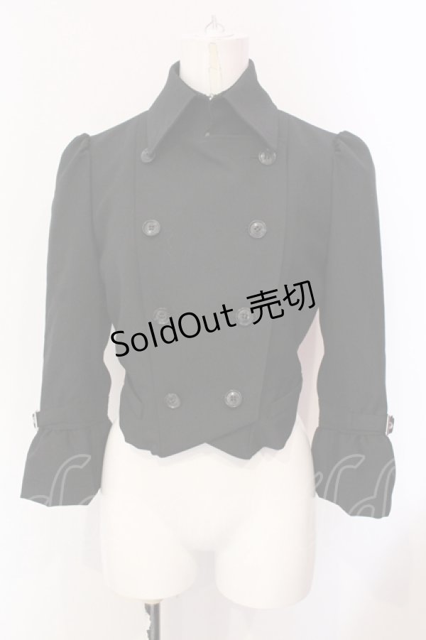 画像1: alice auaa / フリル付きショートジャケット 3 ブラック O-25-06-07-076-AA-OP-OW-OS (1)