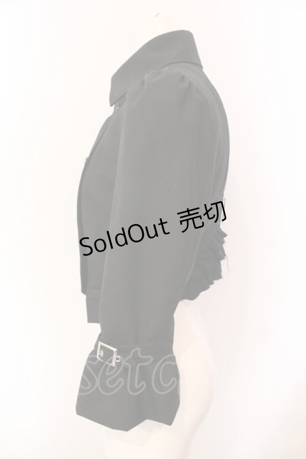 画像2: alice auaa / フリル付きショートジャケット 3 ブラック O-25-06-07-076-AA-OP-OW-OS (2)