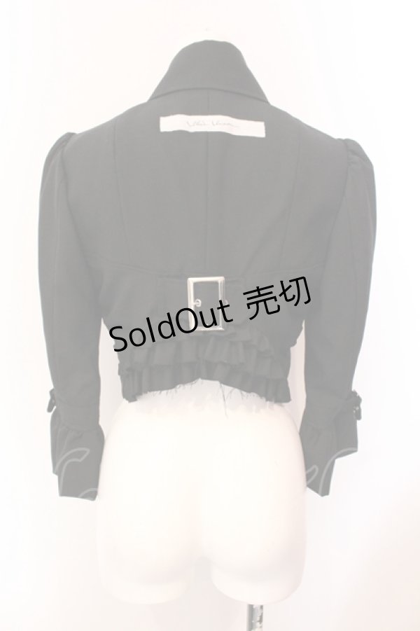 画像3: alice auaa / フリル付きショートジャケット 3 ブラック O-25-06-07-076-AA-OP-OW-OS (3)
