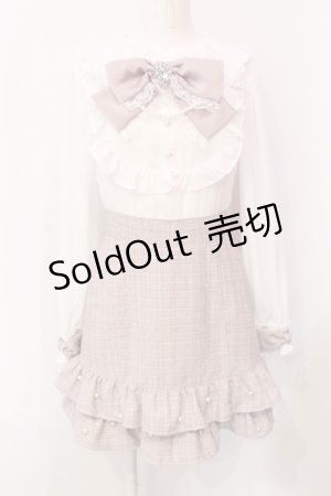 画像: Ank Rouge / キラキラツイードドーリードッキングワンピース M ピンク O-25-06-07-077-CA-OP-OW-ZY