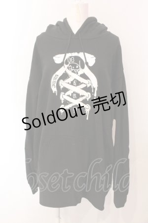画像: KRY CLOTHING / RIBBON　パーカー  ブラック O-25-06-07-078-EL-TO-OW-ZY