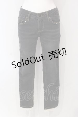 画像: axes femme / サイドレース使いストレッチパンツ S クロ O-25-06-07-009-AX-PA-IG-ZT153