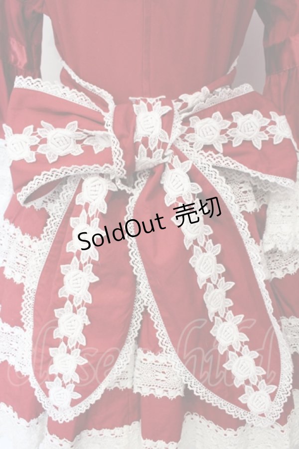 画像6: BABY,THE STARS SHINE BRIGHT / エリザベスワンピースセット  えんじ O-25-06-09-029-BA-OP-OW-OS (6)