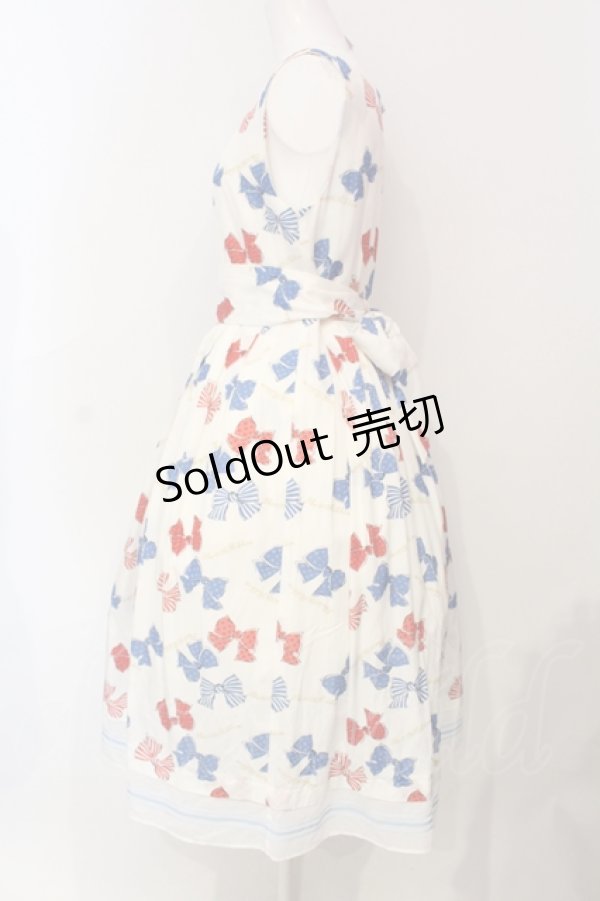 画像2: Jane Marple / Anniversary ribbonsスクエアドレス  オフホワイト O-25-06-09-031-JM-OP-OW-OS (2)