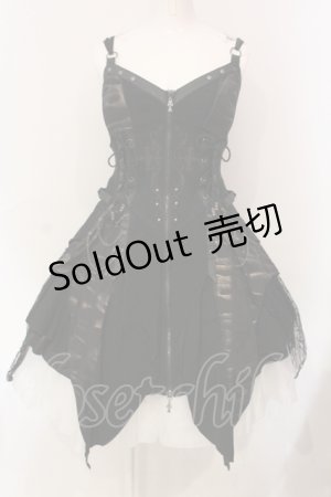 画像: Ozz Croce / Ascended by the light ビスチェワンピース  ブラック O-25-06-09-033-OO-OP-IG-OS
