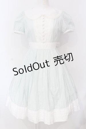 画像: Victorian maiden / ギンガムフリルタックドレス  グリーン O-25-06-09-042-CL-OP-OW-OS