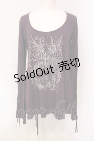 画像: PEACE NOW / ギャザースリーブAラインカットソー M パープル O-25-06-09-049-PU-TO-IG-OS