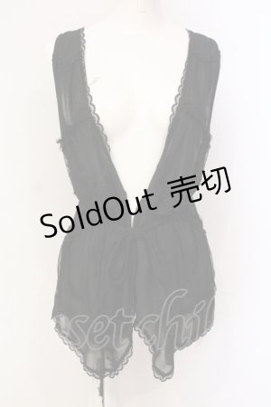 画像: axes femme / 異素材ジレ M クロ O-25-06-09-074-AX-TO-IG-OS
