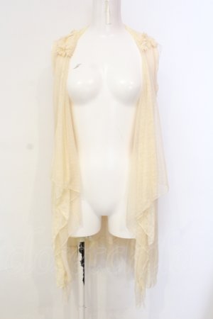 画像: axes femme / レースドットチュールジレ M 生成り O-25-06-09-075-AX-TO-IG-OS