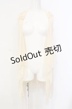 画像: axes femme / レースドットチュールジレ M 生成り O-25-06-09-075-AX-TO-IG-OS