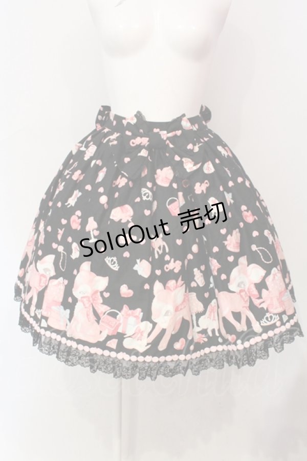 Angelic Pretty / 小鹿のミルキーちゃんスカート クロ O-25-06