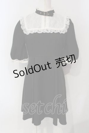 画像: Rojita / ベルトチョーカーメイドライクワンピース  クロ O-25-06-10-051-LO-OP-IG-OS