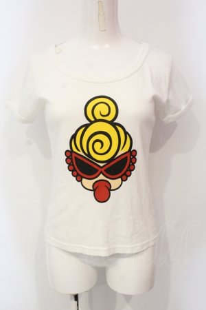 画像: HYSTERIC GLAMOUR / HYS MINI チビTシャツ F ホワイト O-25-06-10-057-PU-TO-OW-OS