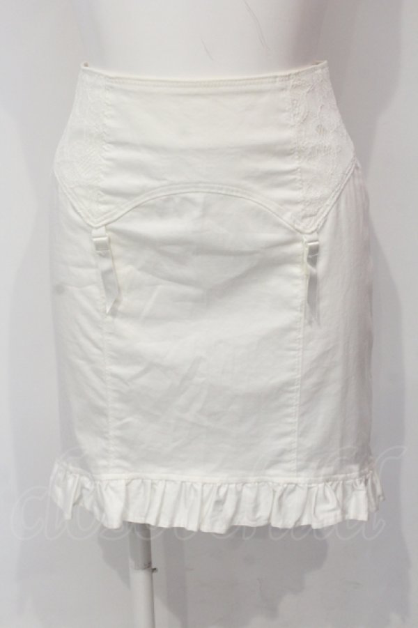 画像1: Katie / corsetti ハイウエストスカート XS シロ O-25-06-10-064-LO-SK-OW-ZT231 (1)
