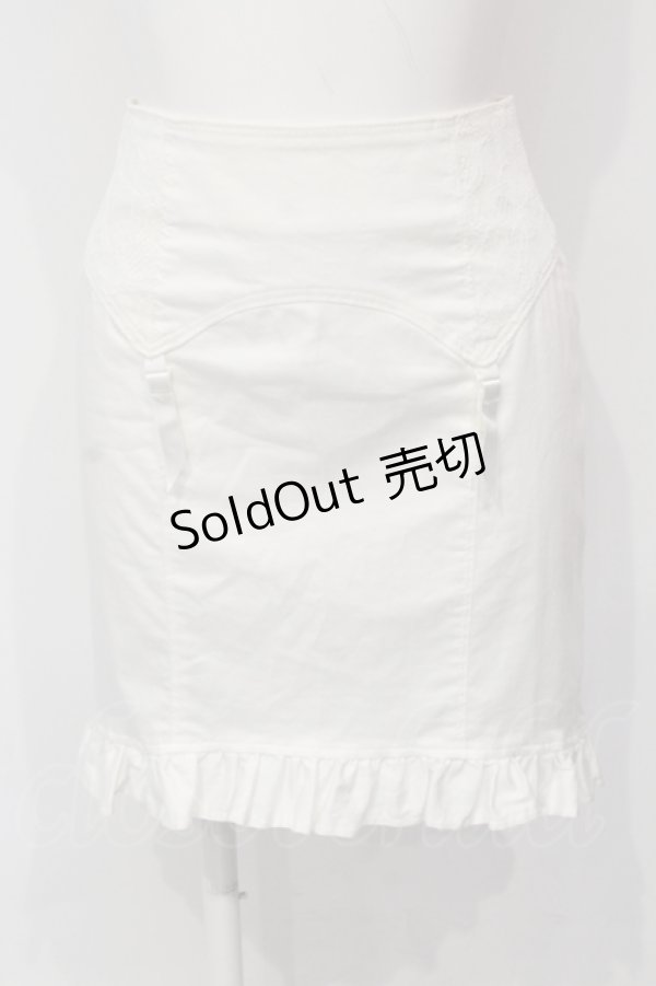 画像1: Katie / corsetti ハイウエストスカート XS シロ O-25-06-10-064-LO-SK-OW-ZT231 (1)