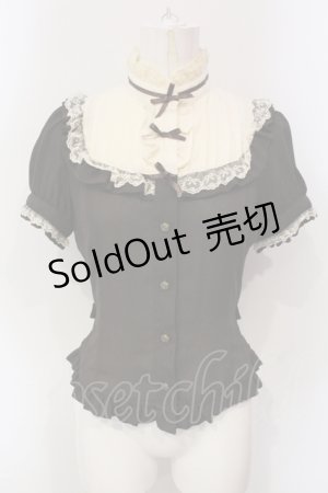画像: Innocent World / プティリボンブラウス S ショコラ×キナリ O-25-06-10-065-IW-BL-OW-OS