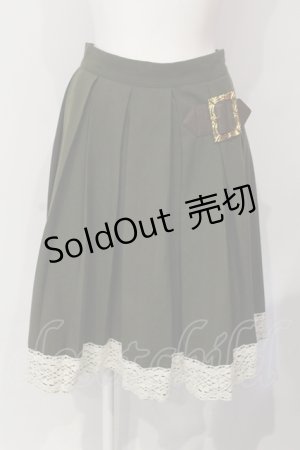 画像: an another angelus / バックル付きプリーツスカート F グリーン O-25-06-10-066-CA-SK-OW-OS