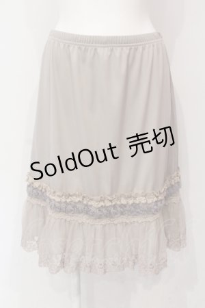 画像: axes femme / お花モチーフペチスカート M クロ O-25-06-10-010-AX-SK-IG-OS